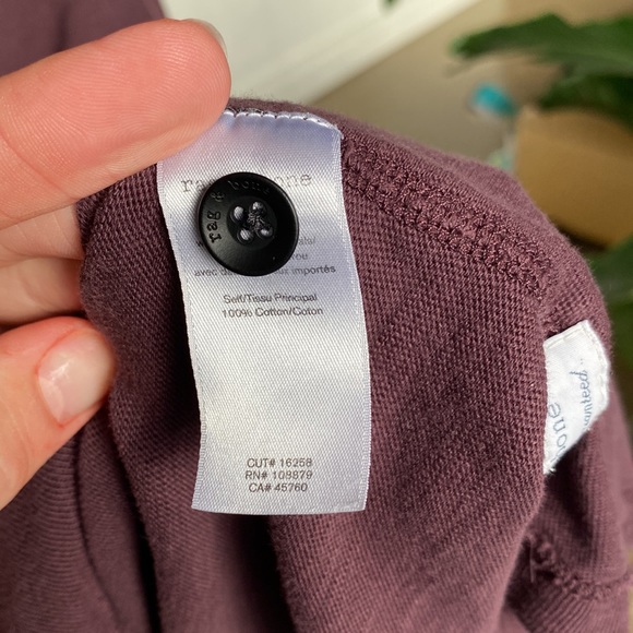 Rag & Bone | Standard Issue Maroon Long Sleeve - Picture 6 of 9